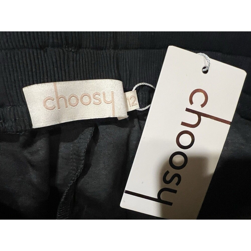 NWT Choosy "Day and Night" two-tone color block pants Tab and Pinstripe Size 12 - Picture 5 of 8